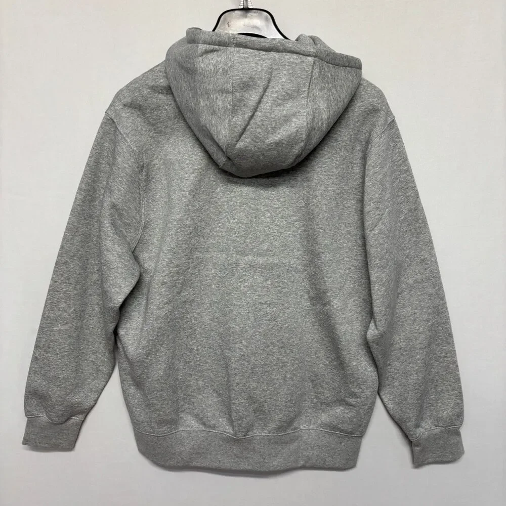 NWT Nike Men Club Fleece Full Zip Hoodie Size XL X-Large Gray C130 -16